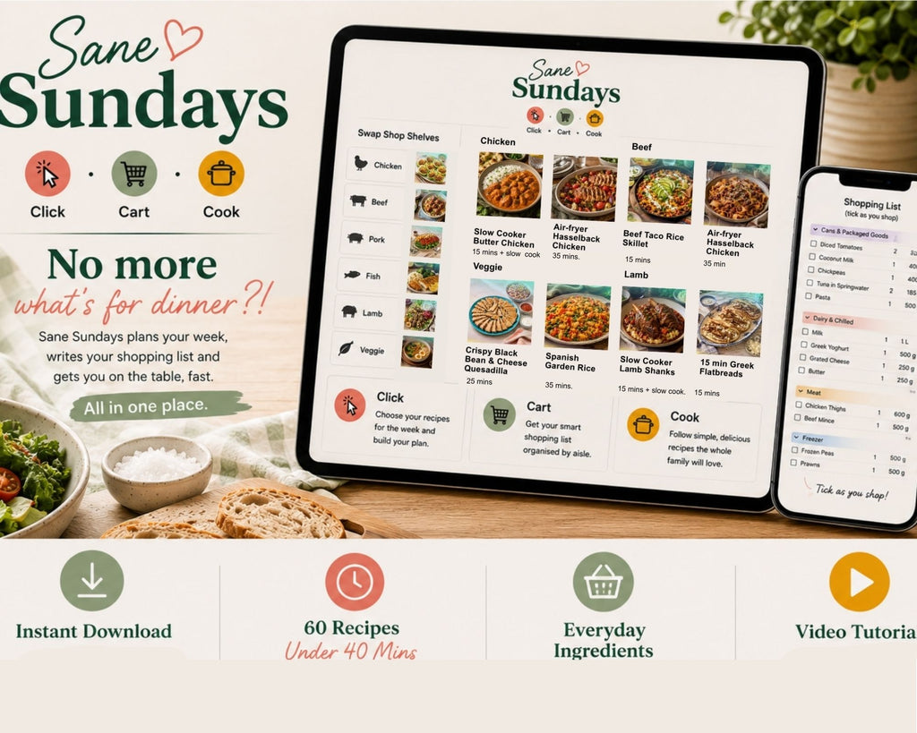 Weekly Meal Planner & Automatic Shopping List