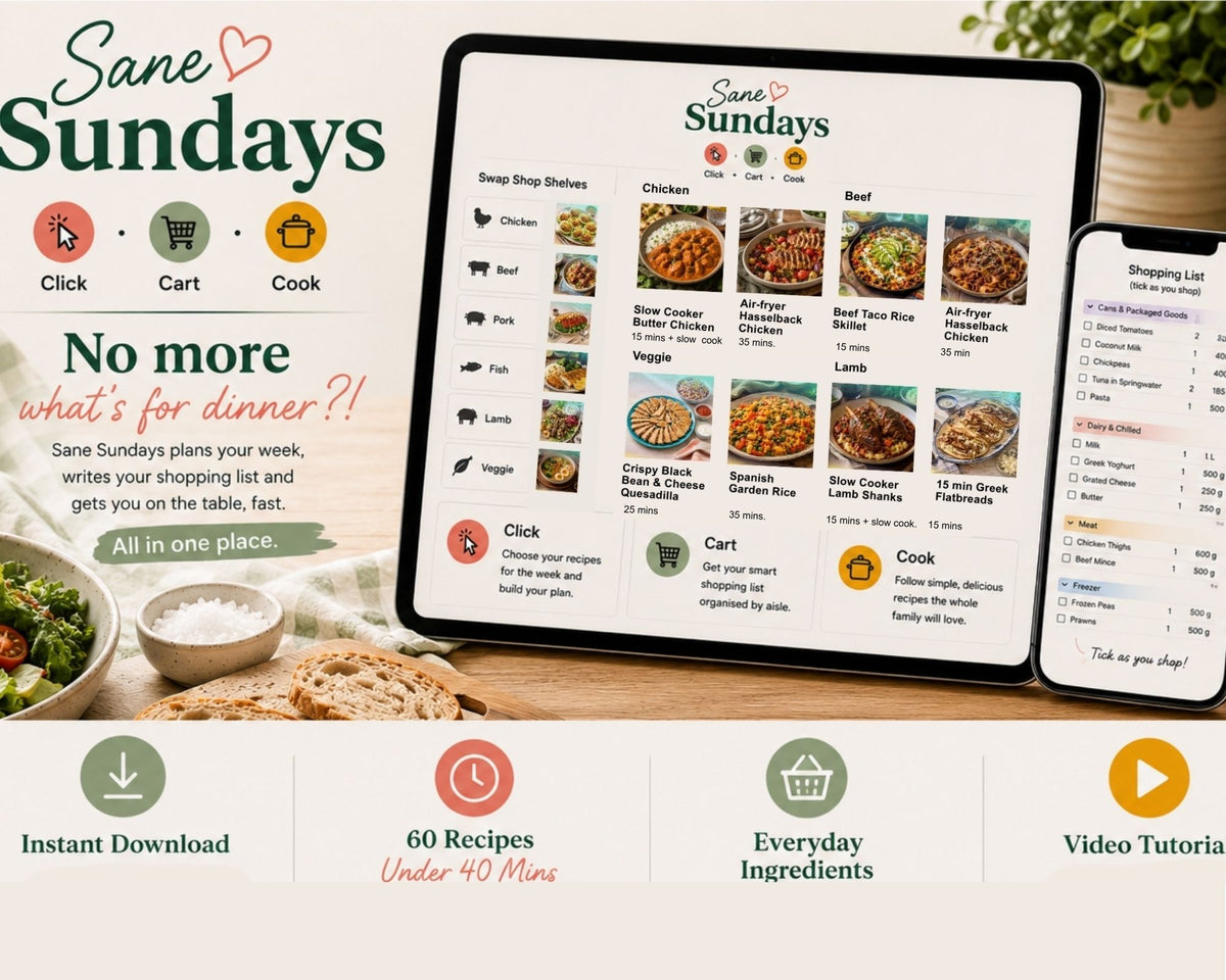 Weekly Meal Planner & Automatic Shopping List